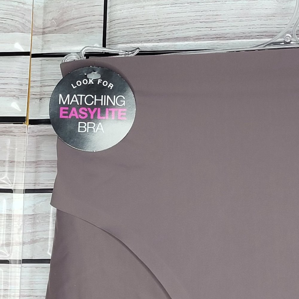 NWT BALI Easylite Smooth Comfort Hipster Panty Gray/Purple Med/6 - Picture 2 of 8